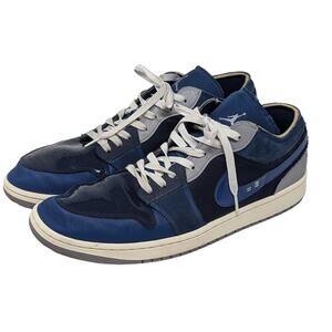 Jordan 1 Low Craft Obsidian Sneaker Blue Ashen Slate Size 15